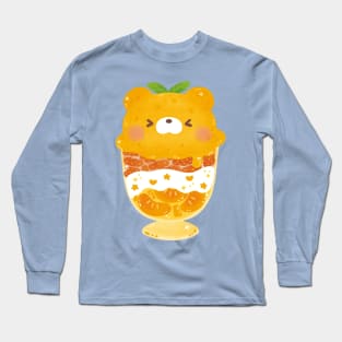 Orange Bear Parfait Long Sleeve T-Shirt